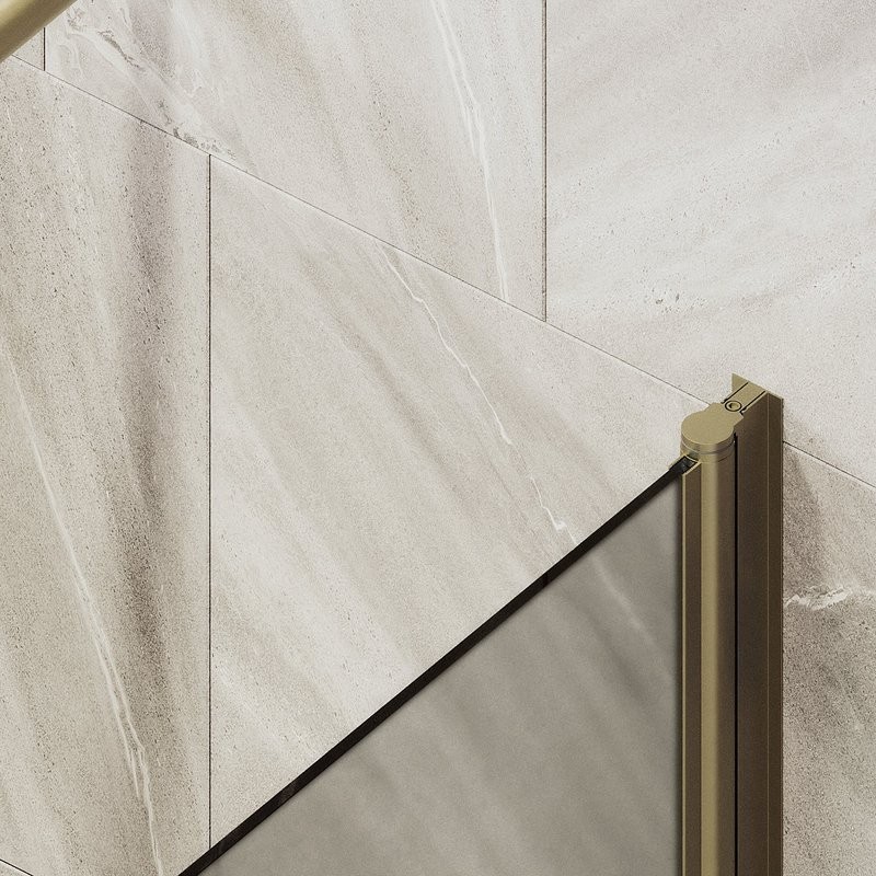 Шторка на ванну Maybahglass MGV-778-2 60x140, профиль бронза, стекло матовая бронза