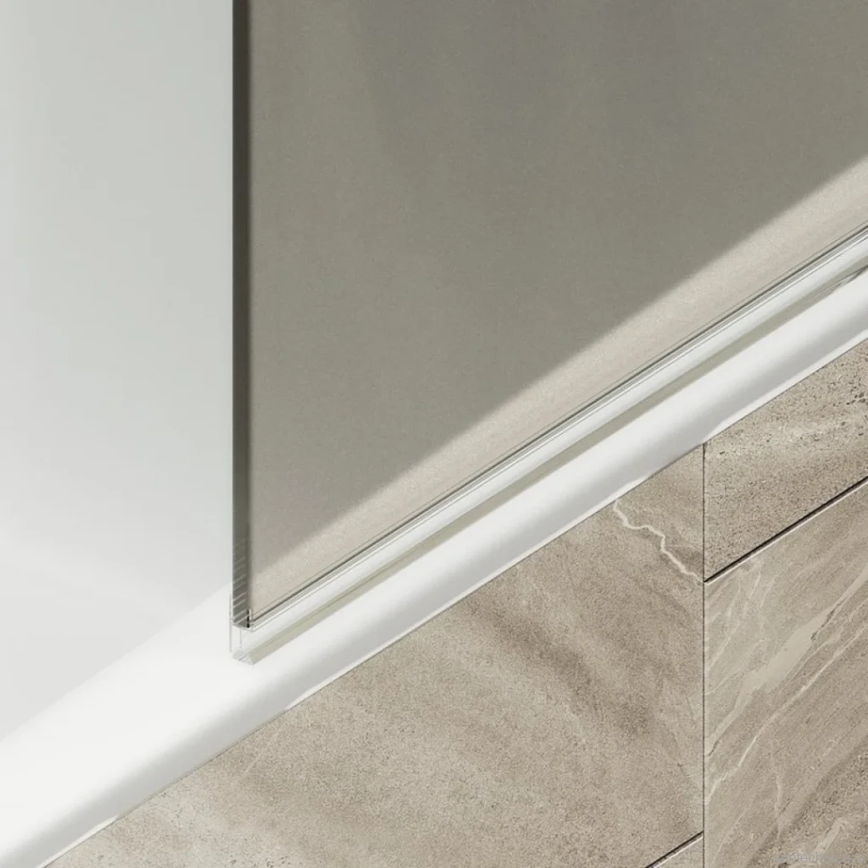 Шторка на ванну Maybahglass MGV-778-2 60x140, профиль бронза, стекло матовая бронза