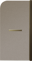 Шторка на ванну Maybahglass MGV-778-2 60x140, профиль бронза, стекло матовая бронза