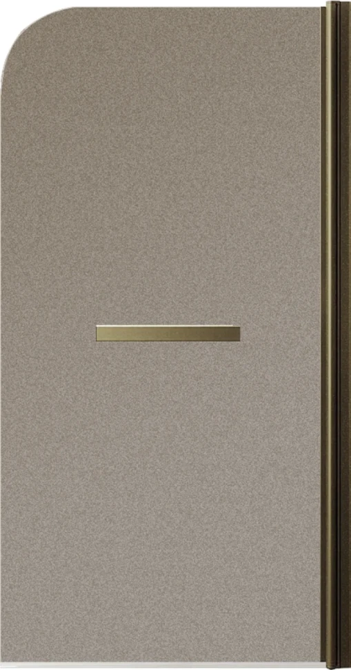 Шторка на ванну Maybahglass MGV-778-2 60x140, профиль бронза, стекло матовая бронза
