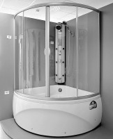 Акриловая ванна Aquanet Vitoria 00205371 135x135 см, угловая, пристенная, белая, четверть круга, с каркасом, с сиденьем