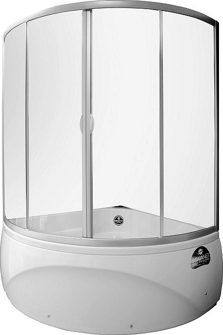 Акриловая ванна Aquanet Vitoria 00205371 135x135 см, угловая, пристенная, белая, четверть круга, с каркасом, с сиденьем