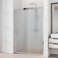 Душевая дверь в нишу Kubele DE019 D2-MAT-CH 125 см, профиль хром