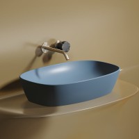 Накладная раковина Ceramicanova Element CN6049ML голубая матовая