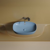 Накладная раковина Ceramicanova Element CN6049ML голубая матовая