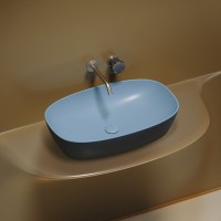 Накладная раковина Ceramicanova Element CN6049ML голубая матовая