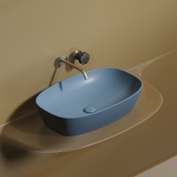 Накладная раковина Ceramicanova Element CN6049ML голубая матовая