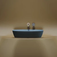 Накладная раковина Ceramicanova Element CN6049ML голубая матовая