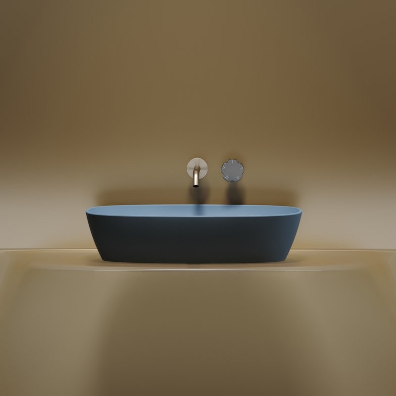 Накладная раковина Ceramicanova Element CN6049ML голубая матовая