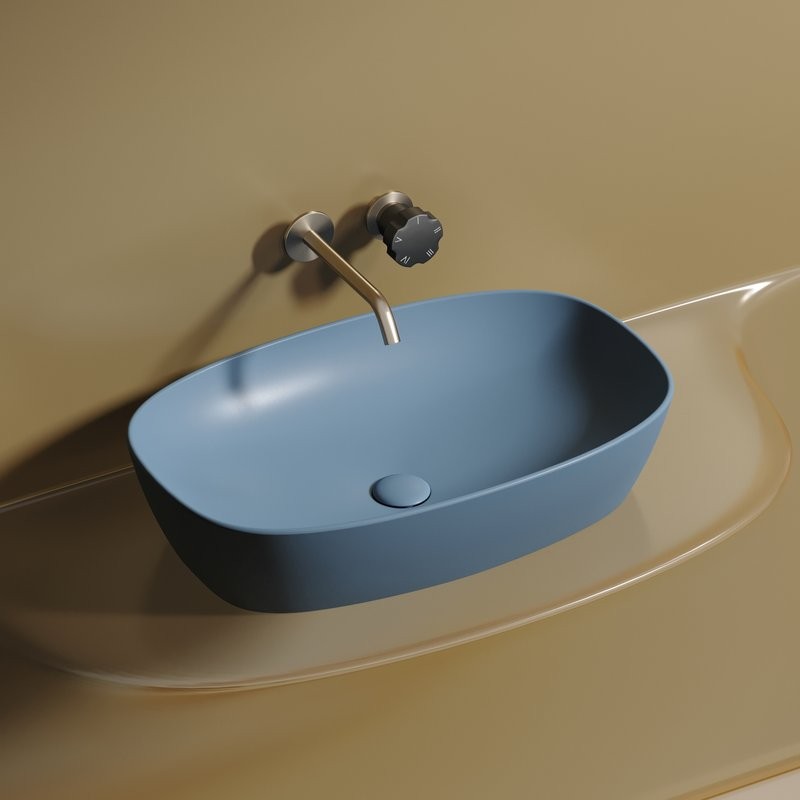 Накладная раковина Ceramicanova Element CN6049ML голубая матовая