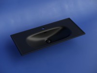 Раковина накладная Ceramicanova Sabo с отверстием под смеситель 100 CN13003MB черный матовый