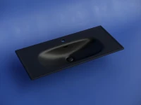 Раковина накладная Ceramicanova Sabo с отверстием под смеситель 100 CN13003MB черный матовый