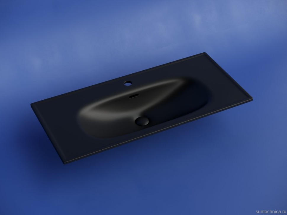 Раковина накладная Ceramicanova Sabo с отверстием под смеситель 100 CN13003MB черный матовый