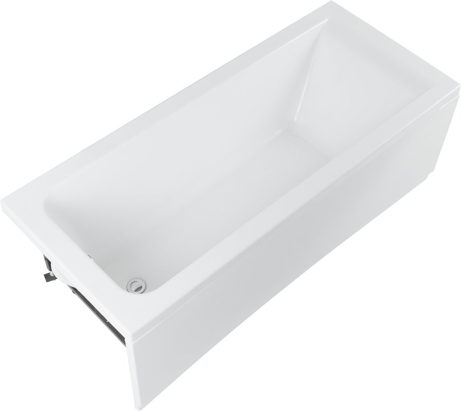 Акриловая ванна Aquanet Bright 233141 170x75 см, пристенная, белая, с каркасом