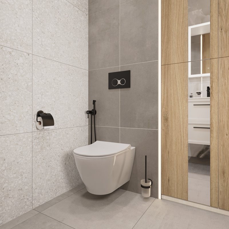 Ершик для унитаза DEKOR BANYO Alina Black A40 6009 04