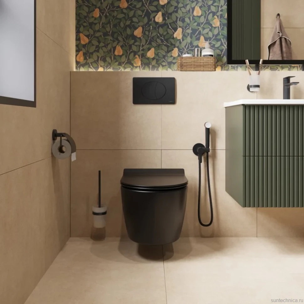 Ершик для унитаза DEKOR BANYO Alina Black A40 6009 04