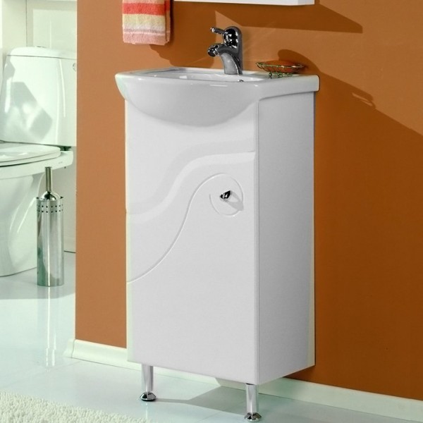 Тумба с раковиной AQUATON Колибри 45 белая