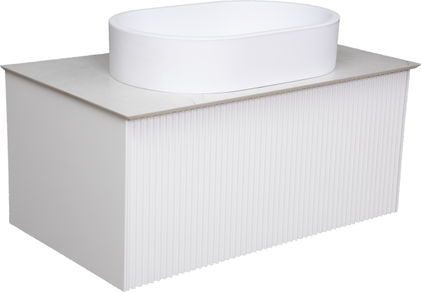 Тумба под раковину со столешницей La Fenice Terra 80 белая