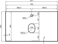 Тумба под раковину со столешницей La Fenice Terra 80 белая
