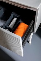 Тумба с раковиной Armadi Art Vallessi Avangarde Linea 80, белая, с накладной раковиной