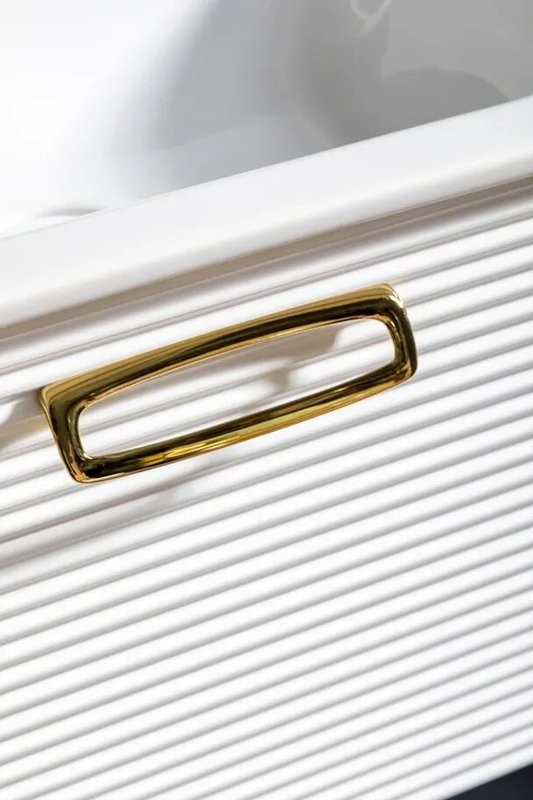 Тумба с раковиной Armadi Art Vallessi Avangarde Linea 80, белая, с накладной раковиной