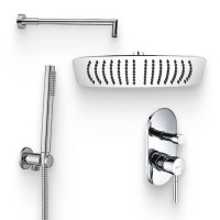 Душевой комплект Смеситель Wasserkraft Main 4141 + Гарнитур Paffoni Master ZDUP094CR + Душ A069 + Кронштейн A019