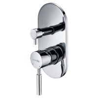 Душевой комплект Смеситель Wasserkraft Main 4141 + Гарнитур Paffoni Master ZDUP094CR + Душ A069 + Кронштейн A019