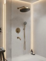 Душевой комплект AltroBagno Bilancia AltroBagnoBilancia040503BG С ВНУТРЕННЕЙ ЧАСТЬЮ, матовое золото