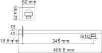 Душевой комплект Wasserkraft Ems A7651.183.208 С ВНУТРЕННЕЙ ЧАСТЬЮ, золото