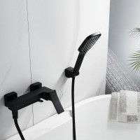 Смеситель для ванны с душем Shevanik S4002H черный