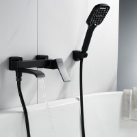Смеситель для ванны с душем Shevanik S4002H черный