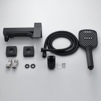 Смеситель для ванны с душем Shevanik S4002H черный