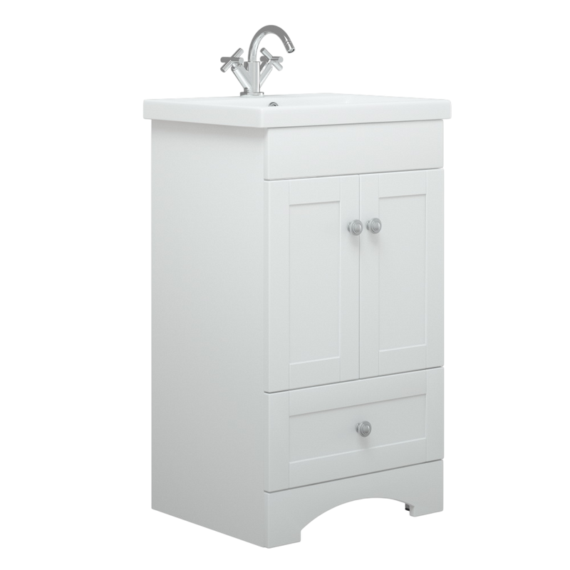 Мебель для ванной комнаты Corozo Техас 50 напольная, белая