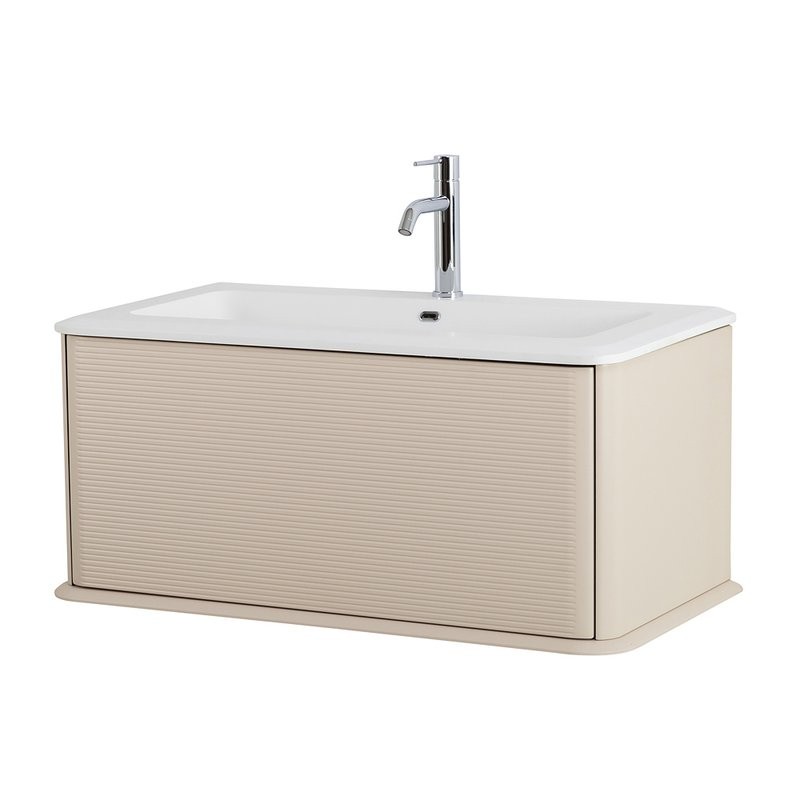 Тумба с раковиной Cezares Idra 100 1 ящик, cotone