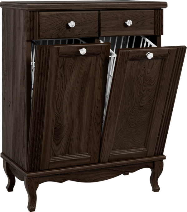 Тумба ValenHouse Лиора 65 с 2 бельевыми корзинами, кальяри, фурнитура хром