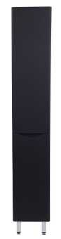 Шкаф-пенал Style Line Бергамо Люкс Plus 30 с бельевой корзиной, антискрейтч черный