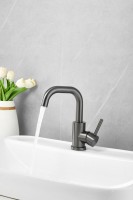 Смеситель для раковины BELZ B810 B10810-3 оружейная сталь Смеситель для раковины BELZ B810 B10810-3 оружейная сталь