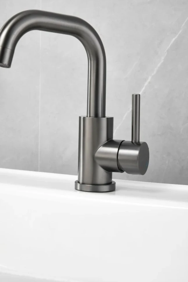 Смеситель для раковины BELZ B810 B10810-3 оружейная сталь