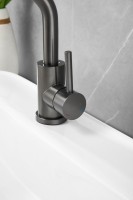 Смеситель для раковины BELZ B810 B10810-3 оружейная сталь Смеситель для раковины BELZ B810 B10810-3 оружейная сталь