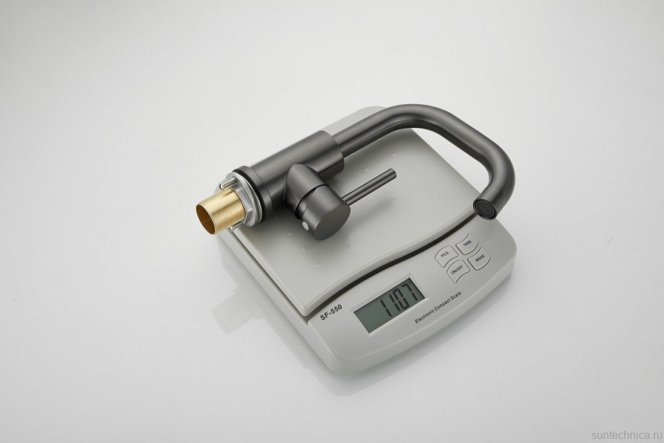 Смеситель для раковины BELZ B810 B10810-3 оружейная сталь