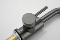 Смеситель для раковины BELZ B810 B10810-3 оружейная сталь Смеситель для раковины BELZ B810 B10810-3 оружейная сталь