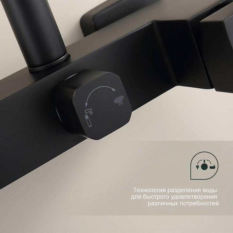 Душевая стойка Splenka S224 S224.24.06 черный