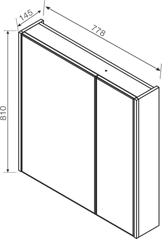 Мебель для ванной комнаты Roca Domi 80 белый глянец