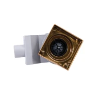 Душевой трап Plumberia Selection PS Stones PSS13BR 13x13, в пол, бронза, с сифоном