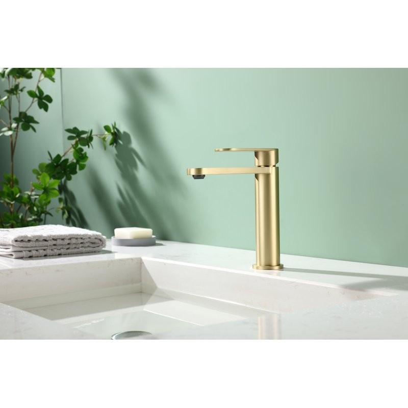 Смеситель для раковины Raglo R10.10.03, золотой сатин