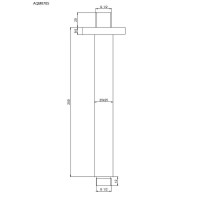 Кронштейн для верхнего душа AQUAme Savona полированный хром AQM8705CR