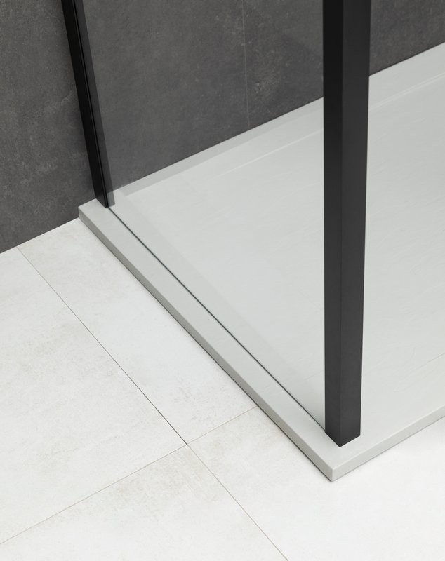 Душевой уголок Allen Brau Priority 140x100, профиль черный браш, стекло прозрачное