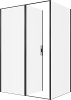 Душевой уголок Allen Brau Priority 140x100, профиль черный браш, стекло прозрачное