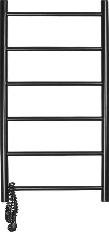 Полотенцесушитель электрический Domoterm Аврора DMT 109-6 80х40, L, черный матовый