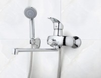 Смеситель с длинным изливом для ванны Frap H21 F2221 хром